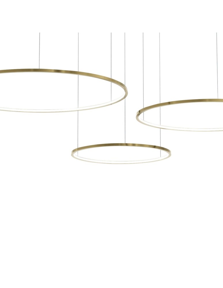 Pendant lamps circles - Milagro Saturno Gold 100W LED pendant lamp ML0847 - product kolory-swiatla.pl 2