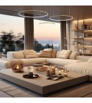 Pendant lamps circles - Milagro Saturno Gold 100W LED pendant lamp ML0847 - product 3