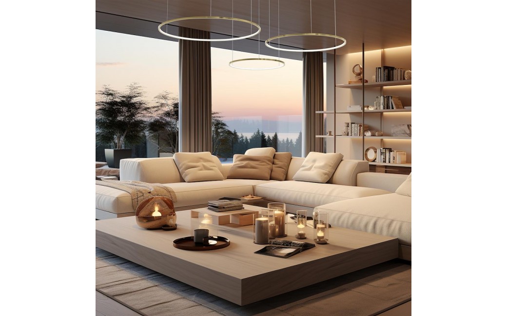 Milagro Lampa wisząca Saturno Gold 100W LED ML0847