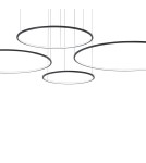 Pendant lamps circles - Milagro Saturno Black 120W LED pendant lamp ML0848 - product 2