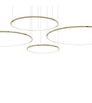 Pendant lamps circles - Milagro Saturno Gold 120W LED pendant lamp ML0849 - product 2