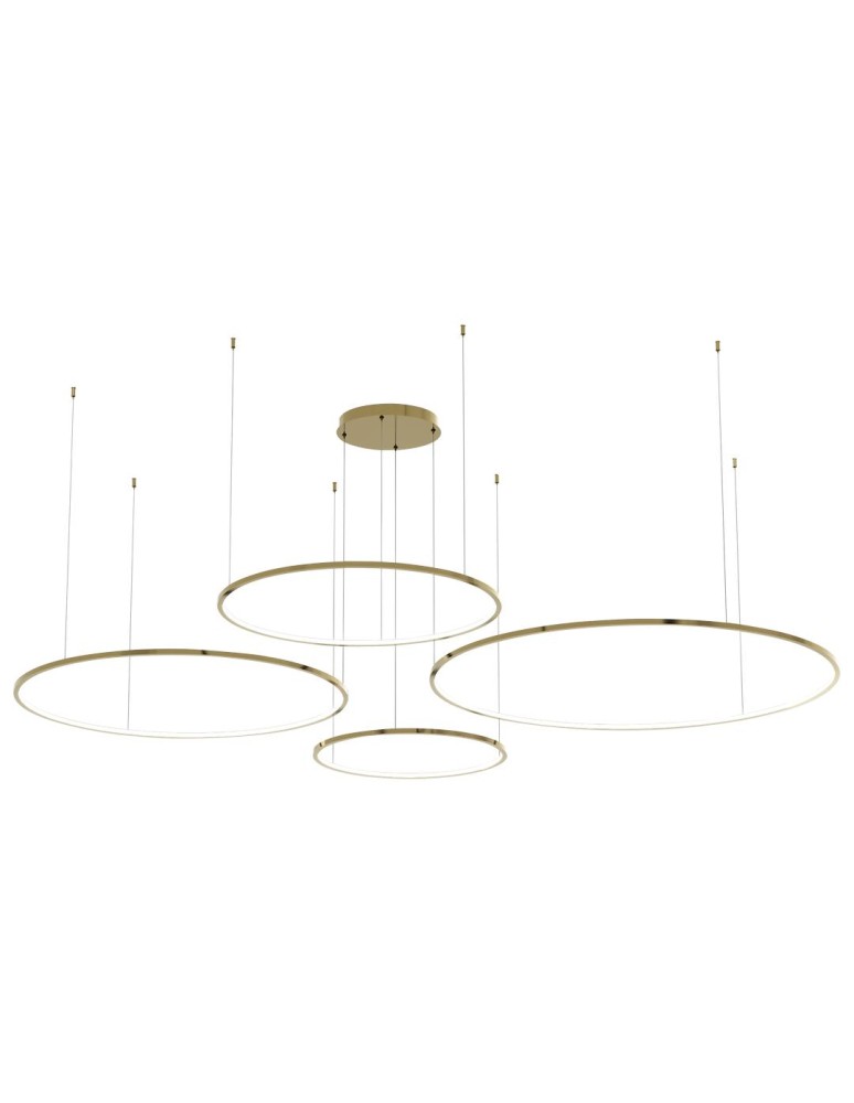 Pendant lamps circles - Milagro Saturno Gold 120W LED pendant lamp ML0849 - product kolory-swiatla.pl 6