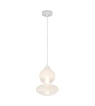 Single pendant lamps - Milagro DAPHNE WHITE 12W pendant lamp ML0862 - product 1