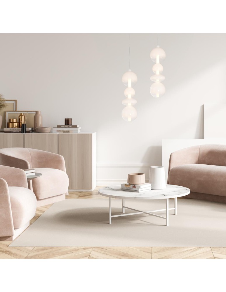 Single pendant lamps - Milagro DAPHNE WHITE 36W pendant lamp ML0863 - product kolory-swiatla.pl 4