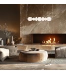 Pendant lamps over the island - Milagro DAPHNE WHITE 40W pendant lamp ML0864 - product 4