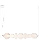 Pendant lamps over the island - Milagro DAPHNE WHITE 40W pendant lamp ML0864 - product 6
