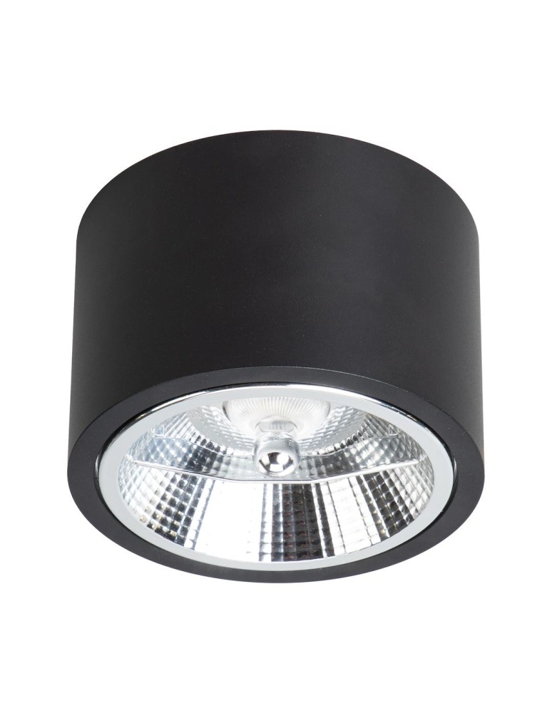Round ceiling luminaires - Milagro Redondo surface mounted luminaire Black 1xAR111 GU10 ML1074 - product kolory-swiatla.pl 1