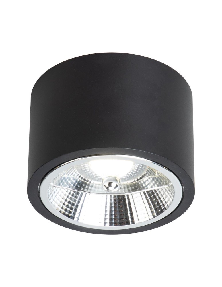 Round ceiling luminaires - Milagro Redondo surface mounted luminaire Black 1xAR111 GU10 ML1074 - product kolory-swiatla.pl 2