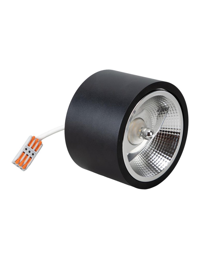Round ceiling luminaires - Milagro Redondo surface mounted luminaire Black 1xAR111 GU10 ML1074 - product kolory-swiatla.pl 5