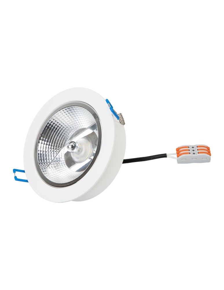 Round flush-mounted lamps - Milagro Redondo flush mount luminaire White 1xAR111 GU10 ML1077 - product kolory-swiatla.pl 4