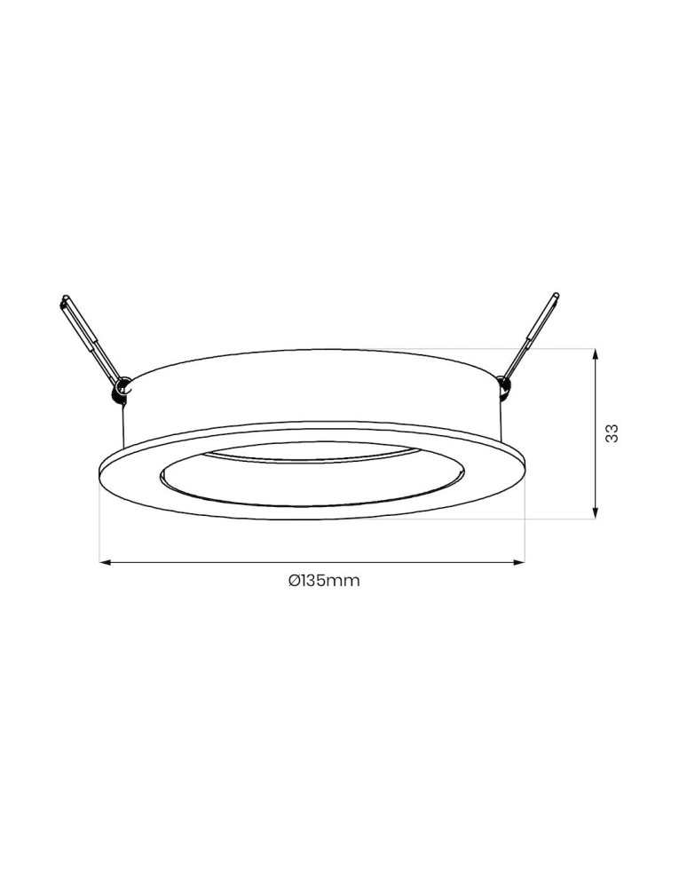 Round flush-mounted lamps - Milagro Redondo flush mount luminaire White 1xAR111 GU10 ML1077 - product kolory-swiatla.pl 8