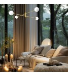 Ceiling lamps spheres - Milagro DORI GOLD 4xG9 ceiling lamp MLP8573 - product 4