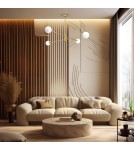 Ceiling lamps spheres - Milagro DORI GOLD 4xG9 ceiling lamp MLP8573 - product 5