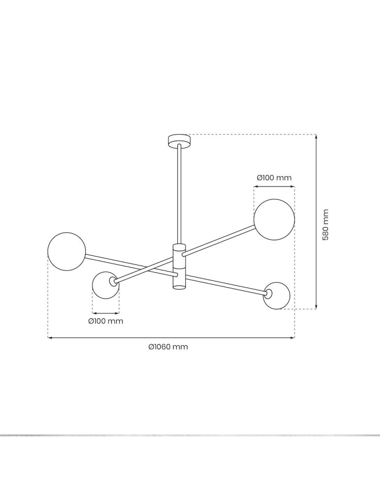 Ceiling lamps spheres - Milagro DORI GOLD 4xG9 ceiling lamp MLP8573 - product kolory-swiatla.pl 6