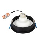 Round flush-mounted lamps - Milagro Redondo flush mount luminaire Black 1xAR111 GU10 ML1076 - product 3