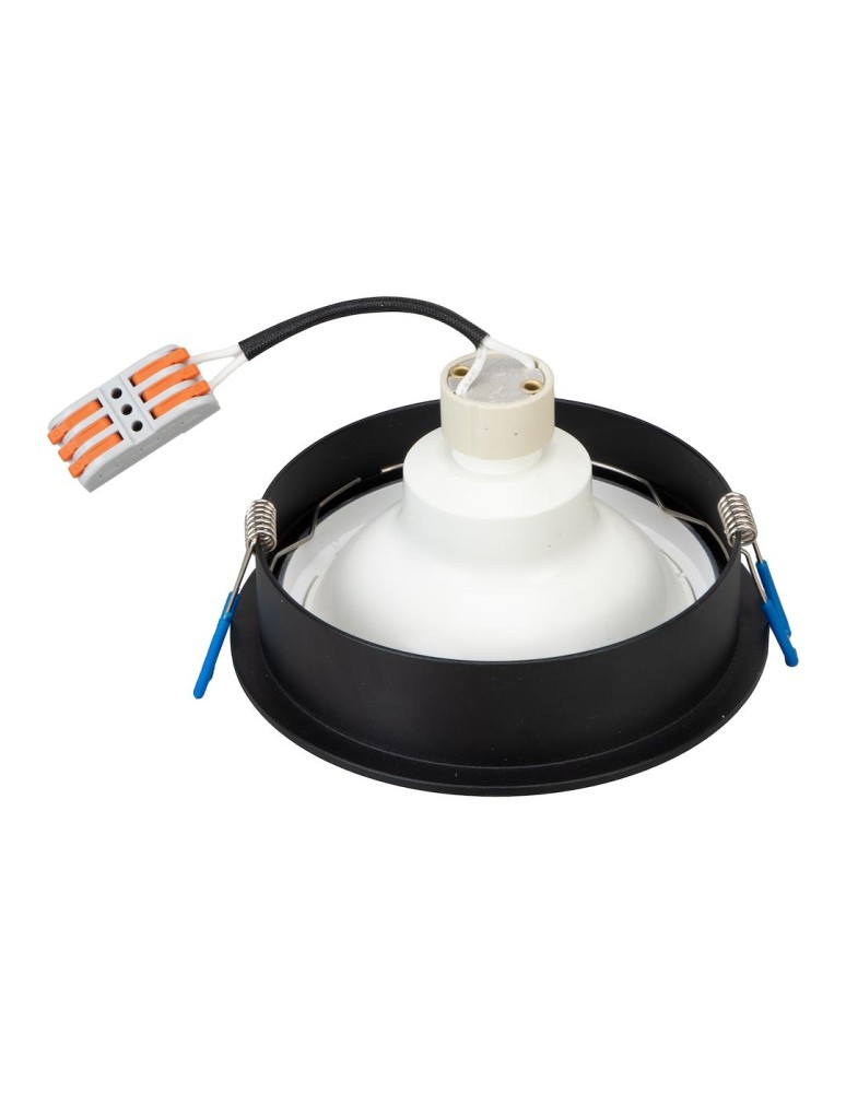 Round flush-mounted lamps - Milagro Redondo flush mount luminaire Black 1xAR111 GU10 ML1076 - product kolory-swiatla.pl 3
