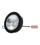 Round flush-mounted lamps - Milagro Redondo flush mount luminaire Black 1xAR111 GU10 ML1076 - product 4