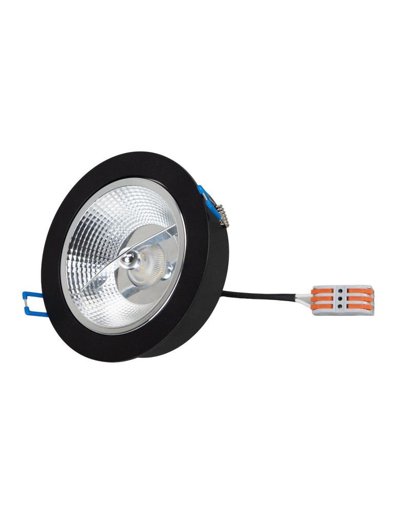 Round flush-mounted lamps - Milagro Redondo flush mount luminaire Black 1xAR111 GU10 ML1076 - product kolory-swiatla.pl 4