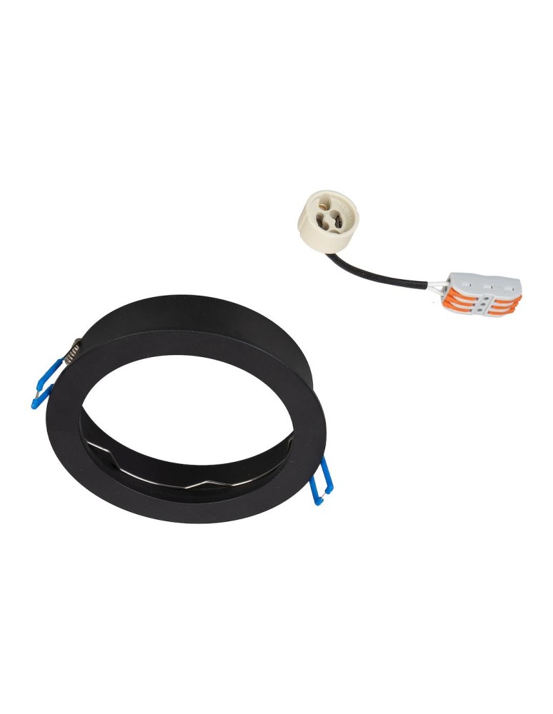 Round flush-mounted lamps - Milagro Redondo flush mount luminaire Black 1xAR111 GU10 ML1076 - product kolory-swiatla.pl 5