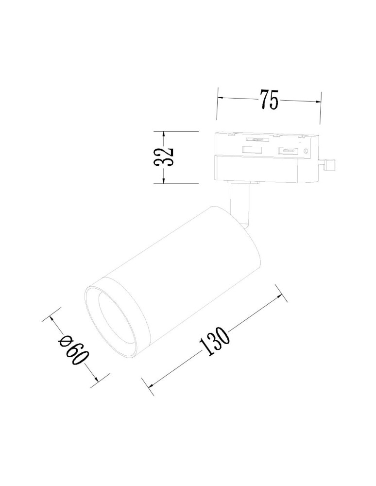 Lamps for 1 phase busbars - Milagro Mica Track Gold 1xGU10 luminaire ML1142 - product kolory-swiatla.pl 4