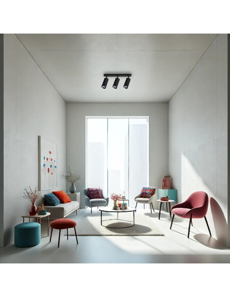 Spotlight ceiling lamps - Milagro Luminaire Mica Spot Black 3xGU10 ML1147 - product kolory-swiatla.pl 3