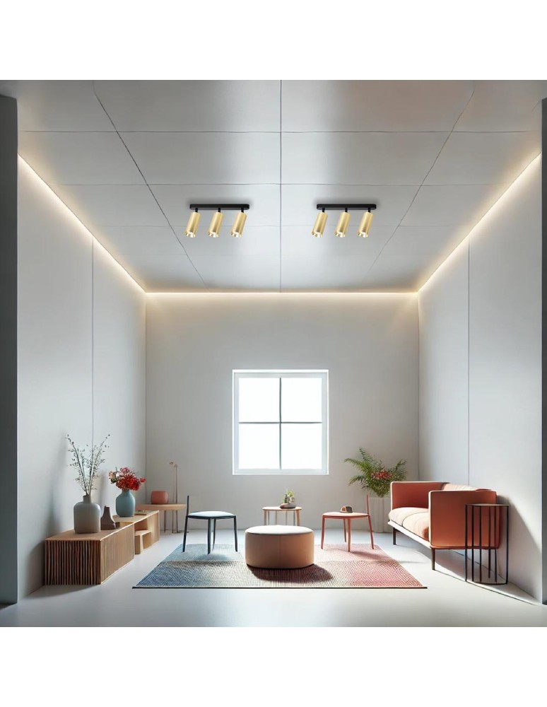 Spotlight ceiling lamps - Milagro Luminaire Mica Spot Gold 3xGU10 ML1149 - product kolory-swiatla.pl 3