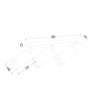 Spotlight ceiling lamps - Milagro Luminaire Mica Spot Gold 3xGU10 ML1149 - product 4