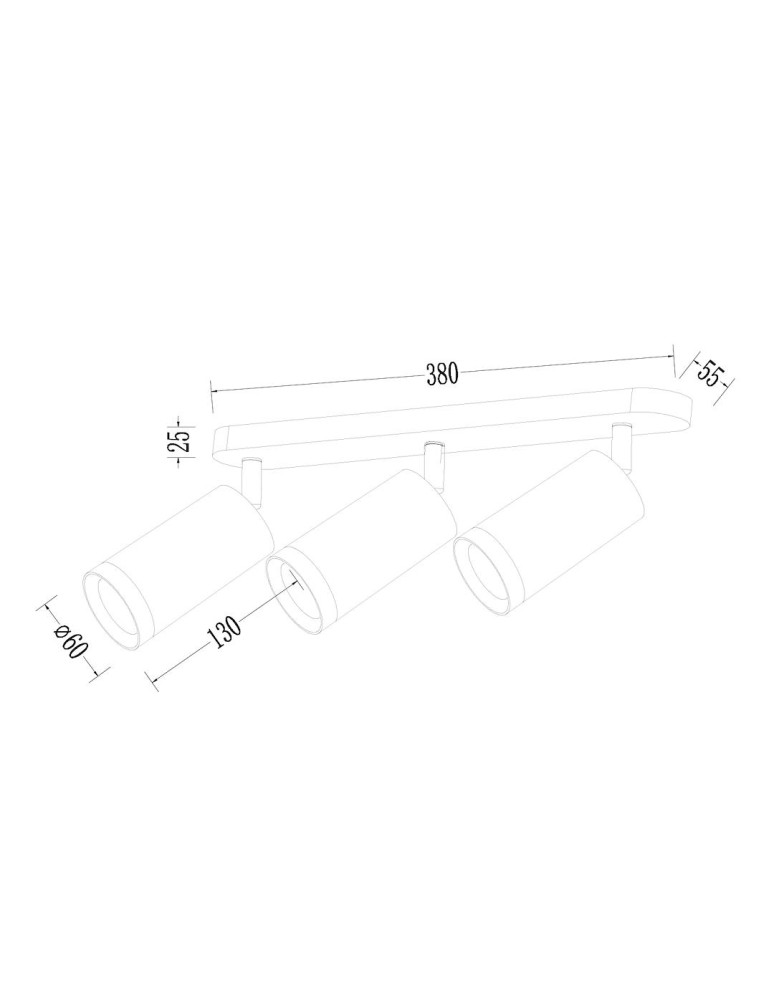 Spotlight ceiling lamps - Milagro Luminaire Mica Spot Gold 3xGU10 ML1149 - product kolory-swiatla.pl 4