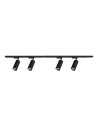 Milagro Mica Track Set Black 4xGU10 1.5m ML1150