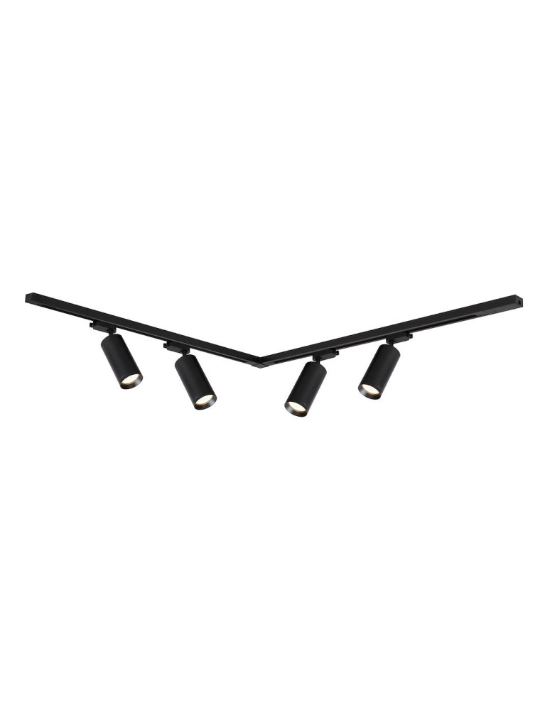 Ready-made rail kits - Milagro Mica Track Set Black 4xGU10 1.5m ML1150 - product kolory-swiatla.pl 2
