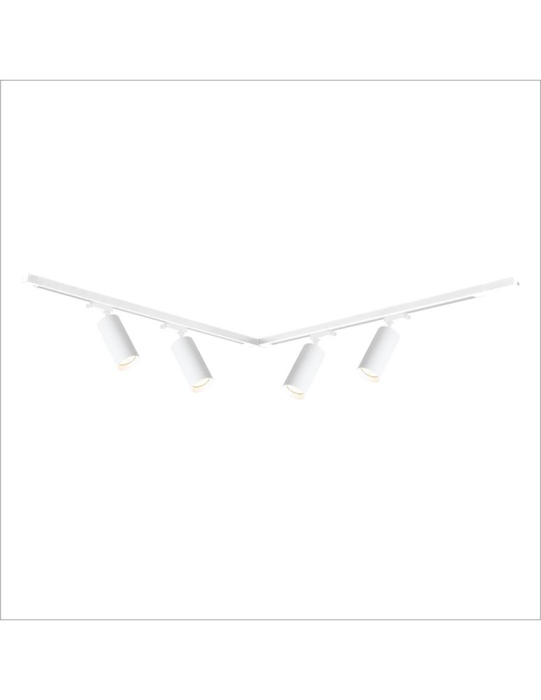 Ready-made rail kits - Milagro Mica Track Set White 4xGU10 1.5m ML1151 - product kolory-swiatla.pl 2