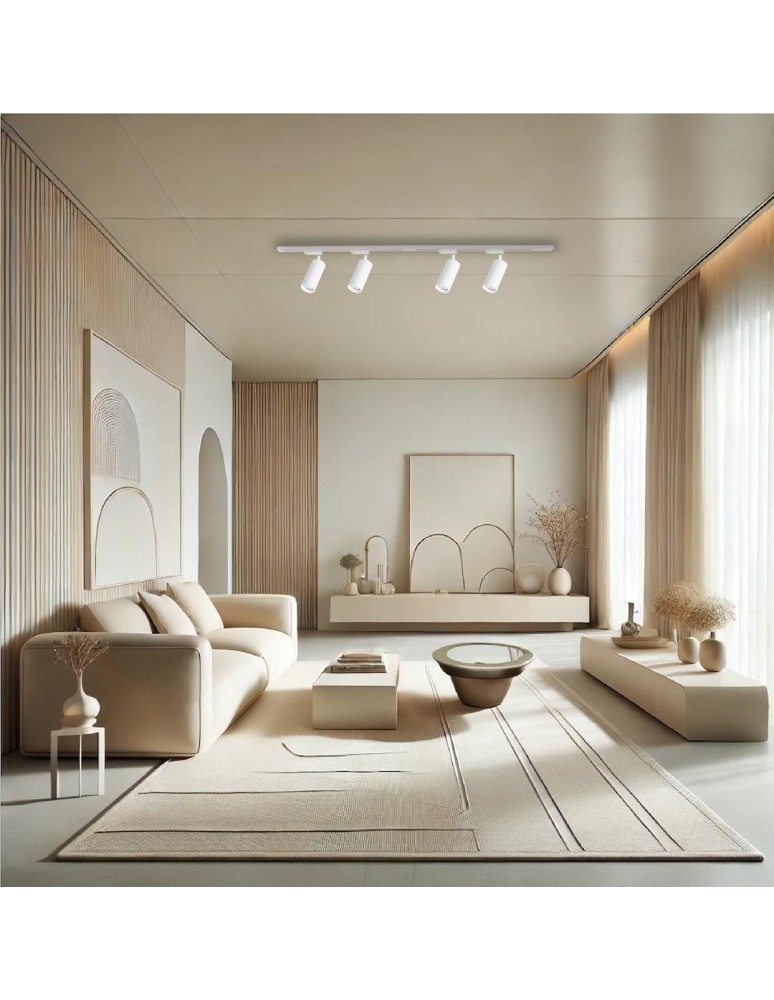 Ready-made rail kits - Milagro Mica Track Set White 4xGU10 1.5m ML1151 - product kolory-swiatla.pl 5