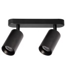 Spotlight ceiling lamps - Milagro Pipe Spot Luminaire Black 2xGU10 ML1159 - product 1