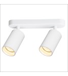 Spotlight ceiling lamps - Milagro Pipe Spot Luminaire White 2xGU10 ML1160 - product 2