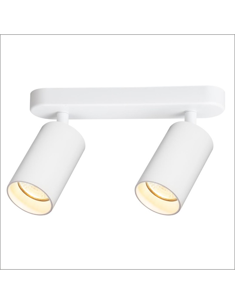 Spotlight ceiling lamps - Milagro Pipe Spot Luminaire White 2xGU10 ML1160 - product kolory-swiatla.pl 2