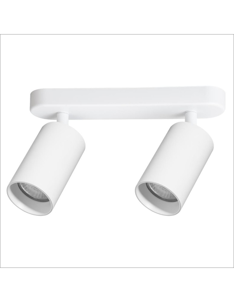 Spotlight ceiling lamps - Milagro Pipe Spot Luminaire White 2xGU10 ML1160 - product kolory-swiatla.pl 5