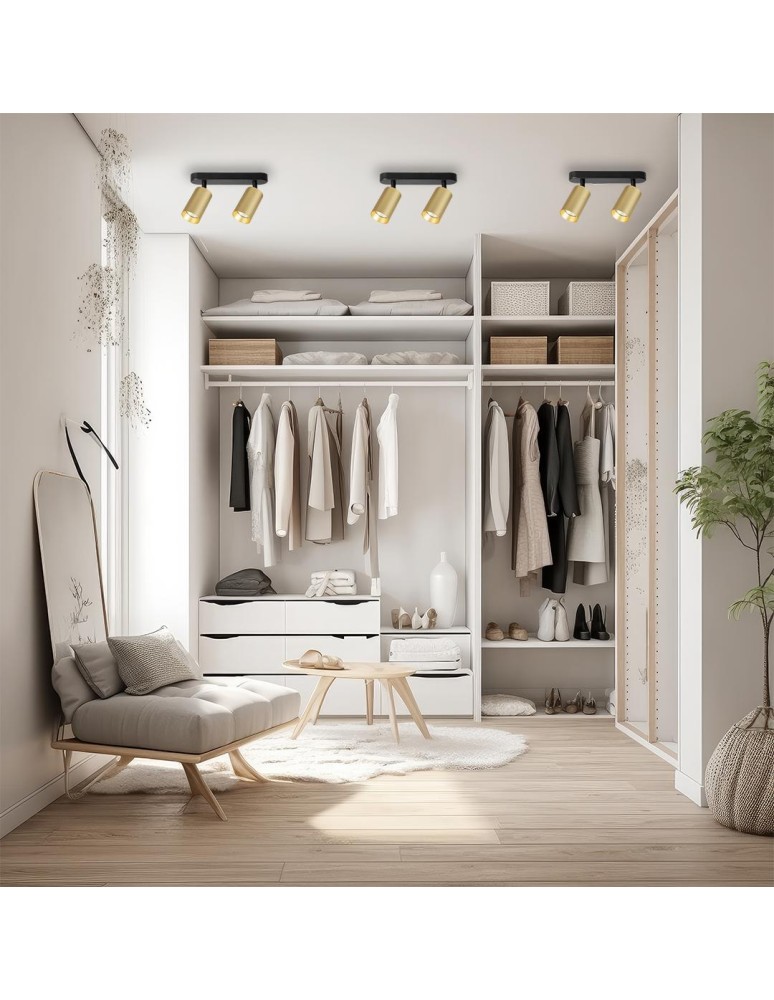 Spotlight ceiling lamps - Milagro Pipe Spot Luminaire Gold 2xGU10 ML1161 - product kolory-swiatla.pl 3