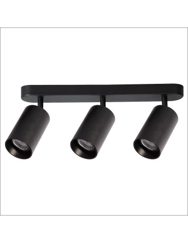 Milagro Pipe Spot Luminaire Black 3xGU10 ML1162