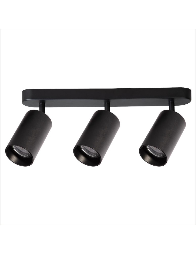 Spotlight ceiling lamps - Milagro Pipe Spot Luminaire Black 3xGU10 ML1162 - product kolory-swiatla.pl 1