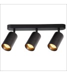 Spotlight ceiling lamps - Milagro Pipe Spot Luminaire Black 3xGU10 ML1162 - product 2
