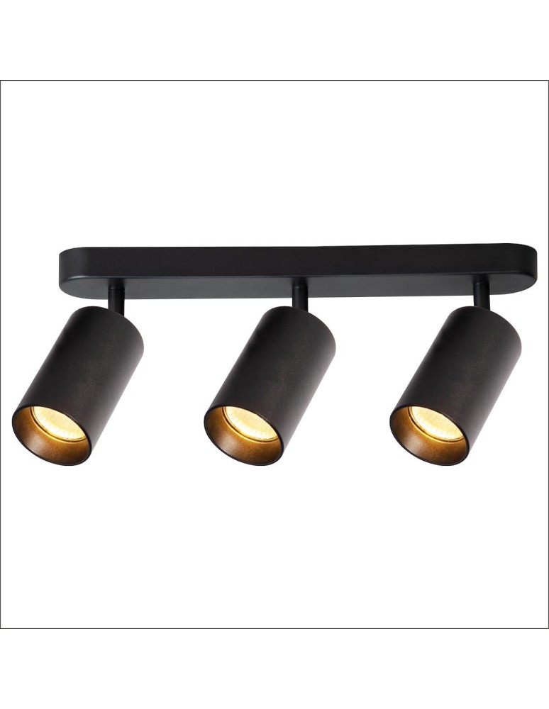 Spotlight ceiling lamps - Milagro Pipe Spot Luminaire Black 3xGU10 ML1162 - product kolory-swiatla.pl 2