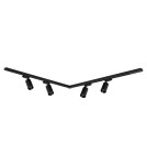 Ready-made rail kits - Milagro Pipe Track Set Black 4xGU10 1.5m ML1165 - product 1