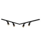 Ready-made rail kits - Milagro Pipe Track Set Black 4xGU10 1.5m ML1165 - product 2