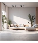 Ready-made rail kits - Milagro Pipe Track Set Black 4xGU10 1.5m ML1165 - product 8