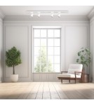 Ready-made rail kits - Milagro Pipe Track Set White 4xGU10 1.5m ML1166 - product 5