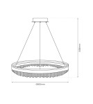 Pendant lamps circles - Milagro PRECIOSA 52W LED pendant lamp ML0999 - product 5