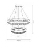 Pendant lamps circles - Milagro PRECIOSA 85W LED pendant lamp ML1000 - product 5