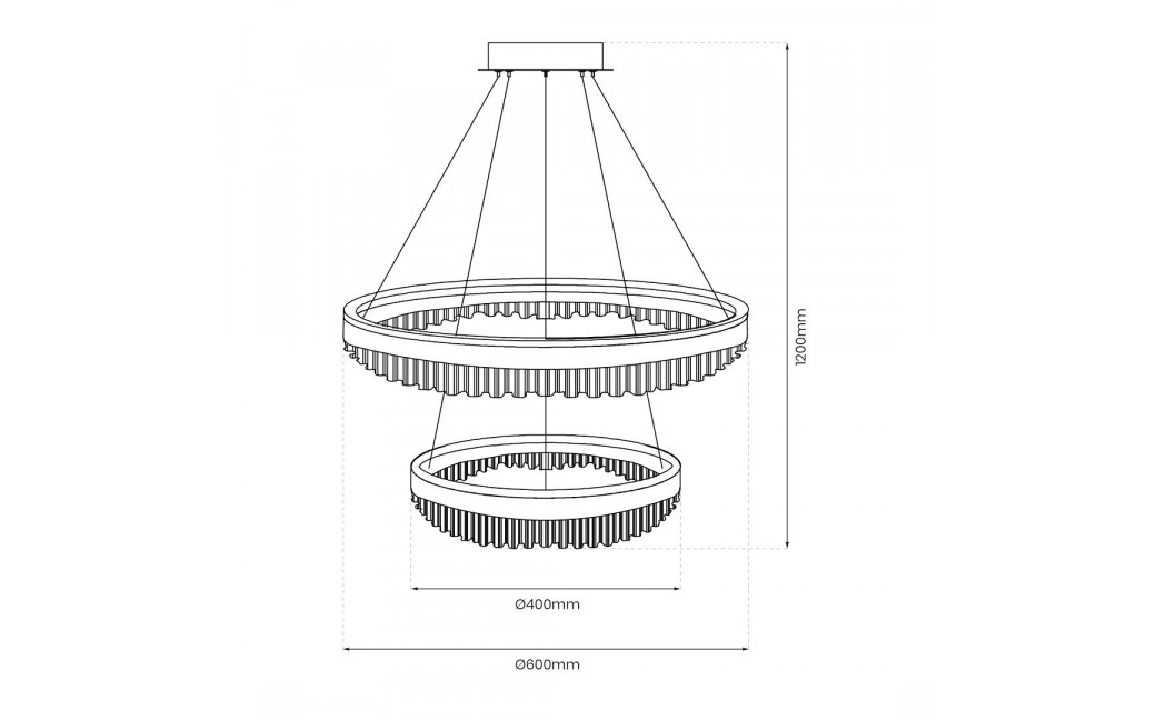 Milagro Lampa wisząca PRECIOSA 85W LED ML1000