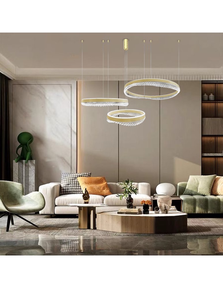 Pendant lamps circles - Milagro PRECIOSA 158W LED pendant lamp ML1001 - product kolory-swiatla.pl 3