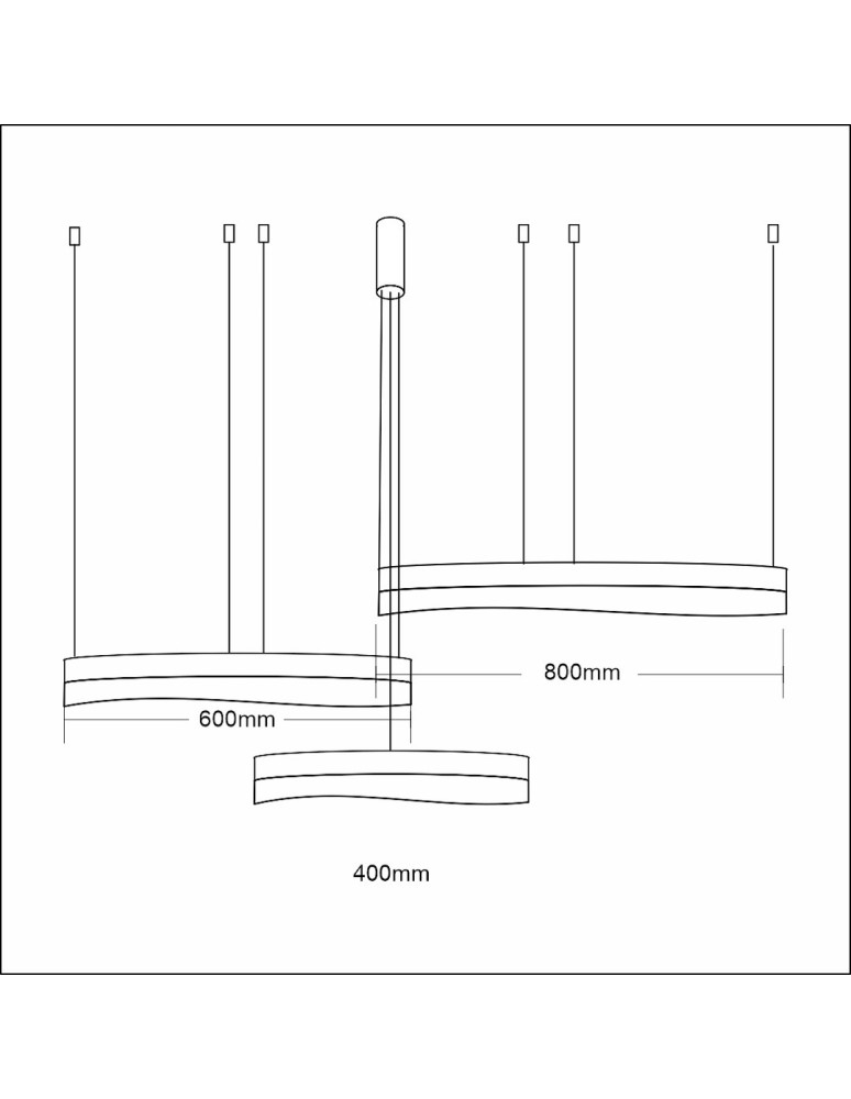 Pendant lamps circles - Milagro PRECIOSA 158W LED pendant lamp ML1001 - product kolory-swiatla.pl 4